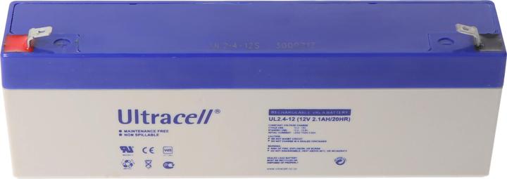 Actual product image Ultracell UL2.4-12 Blei-Akku 12 Volt 2,4 Ah, Faston 187, 4,8mm (12 V, 2.40 Ah)