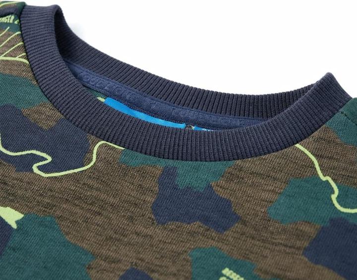 Immagine prodotto VidaXL Felpa da bambino cachi scuro melange 128,Materiale: 80 (128)