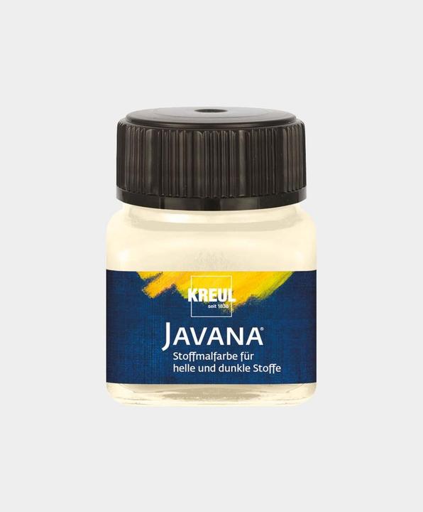 Produktbild Kreul Javana Stoffmalfarbe für helle und dunkle Stoffe, 20 ml (Vanille, 20 ml)