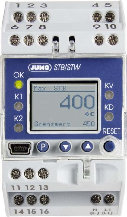 Produktbild Jumo safetyM STB/STW Sicherheitstemperaturbegrenzer, Sicherheitstemperaturwächter nach DIN EN 14597