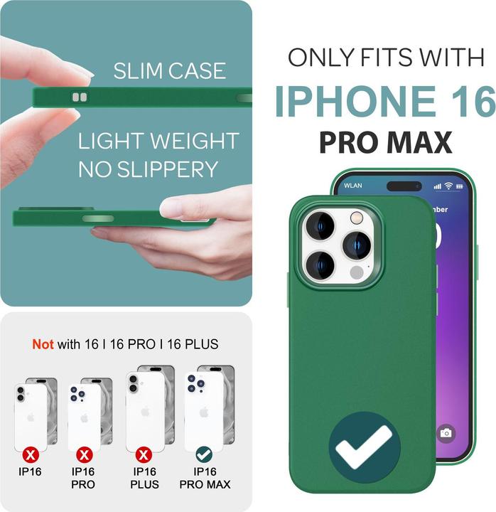 Produktbild Nalia Matt Silikon Hülle (Apple iPhone 16 Pro Max)