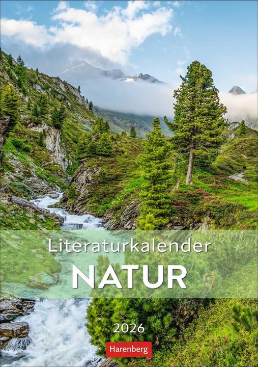 Produktbild Harenberg Literaturkalender Natur Wochen-Kulturkalender 2026 (Harter Einband, Deutsch)