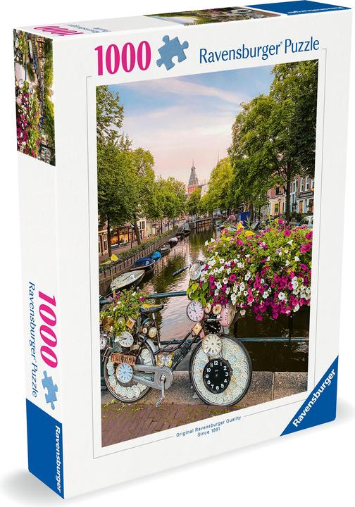 Produktbild Ravensburger Fahrrad und Blumen in Amsterdam (1000 Teile)