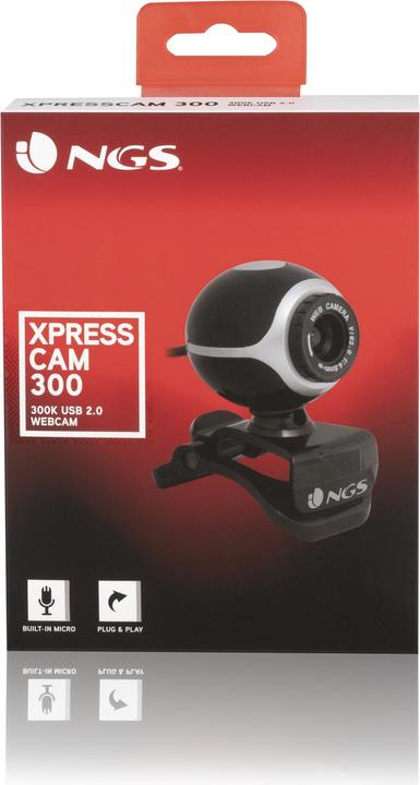 Actual product image NGS XpressCam300 - 5 MP - 8 MP - USB 2.0 - Black - Silver - CMOS - 180 g (5 Mpx)
