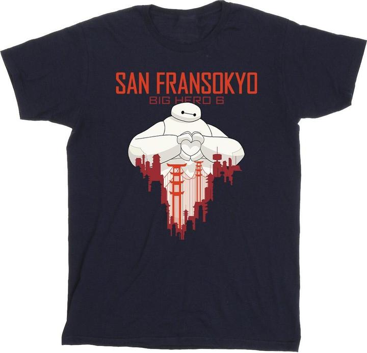 Disney Big Hero 6 Baymax San Fransokyo Heart TShirt (3XL)