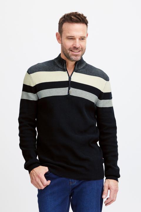Immagine prodotto FQ1924 FQKyle maglia a righe con mezza zip a costine 21900654 (L)