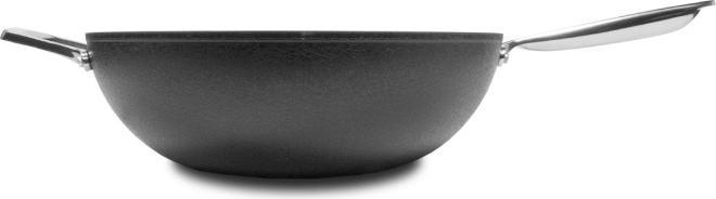 Immagine prodotto Moneta Padella Wok Sauté Armonia, rivestimento antiaderente e antigraffio, adatta a tutti i piani di (32 cm, Wok, Alluminio)
