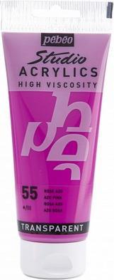 Produktbild Pebeo Studio Acrylics feine Acrylfarben (Azo Rosa, 100 ml)