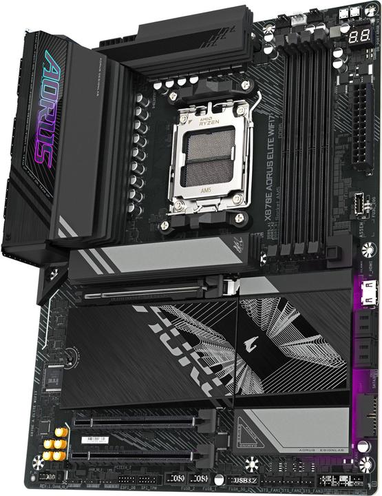 Image du produit Gigabyte X870E AORUS ELITE WIFI7 (AM5, AMD X870E, ATX)