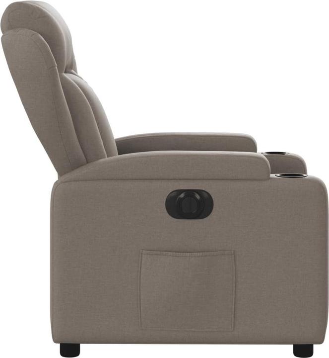 Actual product image VidaXL Recliner armchair reclining armchair recliner armchair electric taupe fabric