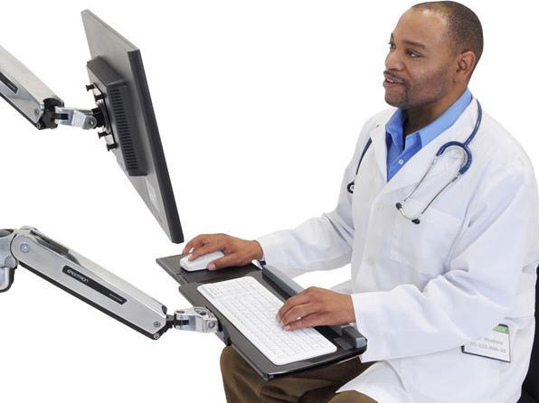 Produktbild Ergotron LX Sit Stand Wall Mount System (Wand, 42")
