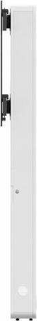 Produktbild Hagor Medienm?bel 900x800mm wei?/sch 2x75kg/2x65-75"/Boden-Wand-Montage (Wand, 75", 150 kg)