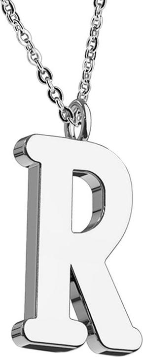 Star Piercing Kette silber Anhänger Buchstabe R (ohne Messing, Chirurgenstahl 316L)