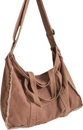Immagine prodotto Only-Bags.Store Borsa a tracolla semplice in tela, borsa a tracolla semplice, borsa in tela con bordo ruvido