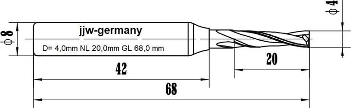 Produktbild JJW-Germany Spiralnutfräser für Oberfräse