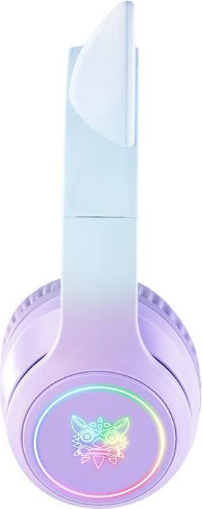 Image du produit Onikuma B90 RGB Cat Ears Casque de jeu pourpre (Sans fil, Filaire)