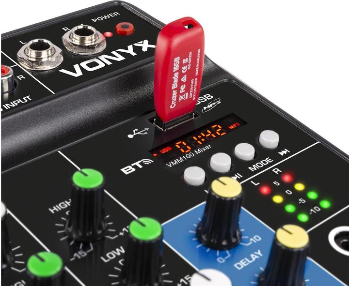 Actual product image Vonyx Mixing console VMM100 (Studio- and Livemixer)