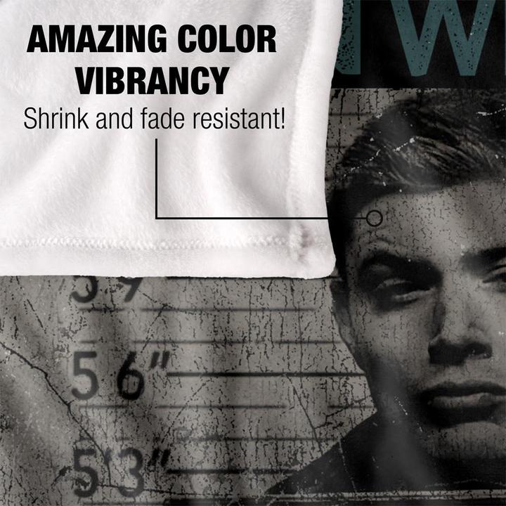 Actual product image Supernatural Mugshot Dean Winchester Blanket (152 x 127 cm)