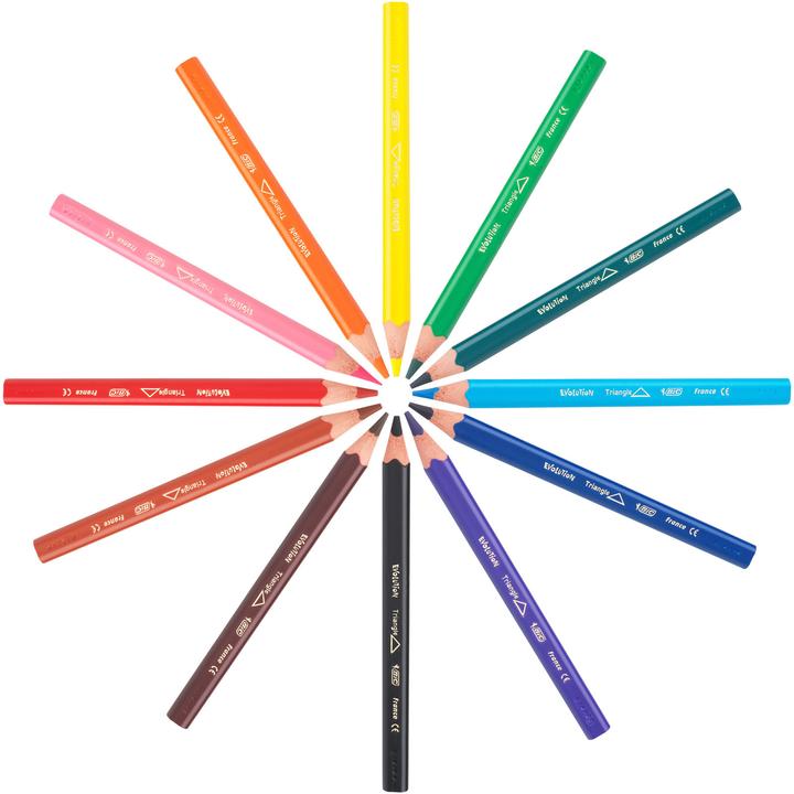 Actual product image Bic ECOlutions children evolution triangle (Multinational, 12 x)