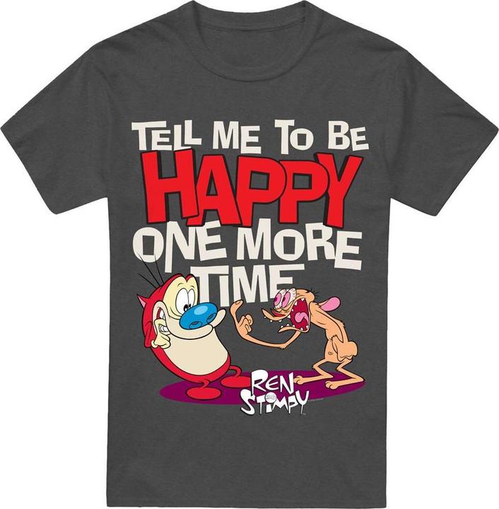 Ren & Stimpy Tell Me To Be Happy TShirt (M)