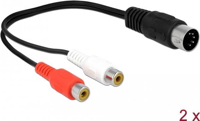 Produktbild Delock 85835 Audio-Kabel DIN (5-pin) 2 x RCA (0.20 m)