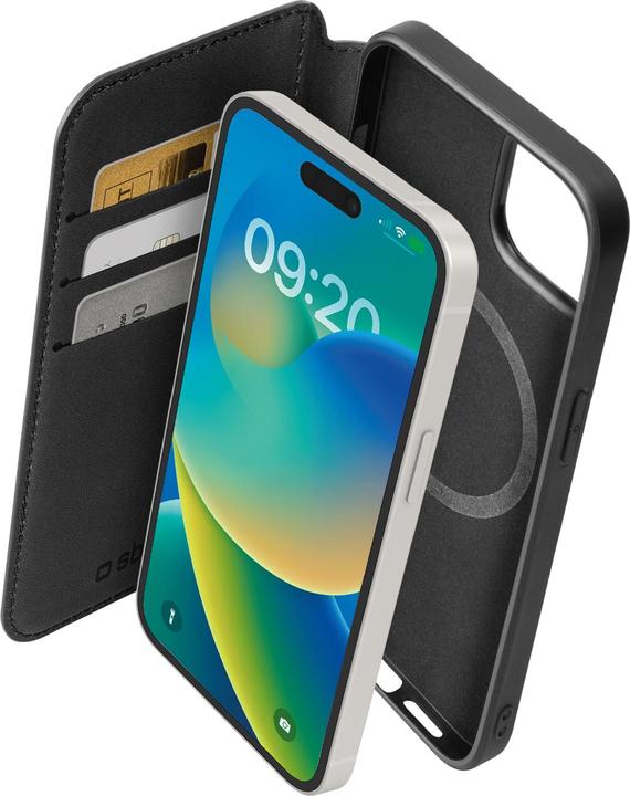 Productafbeelding SBS Boekenhoes MagSafe iPhone 15 Pro Max zwart (Apple iPhone 15 Pro Max)