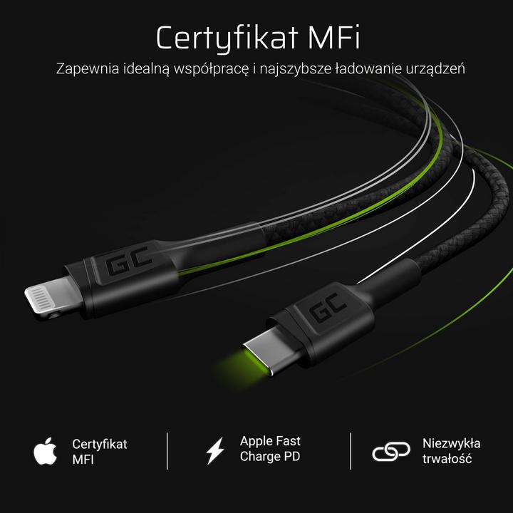 Produktbild GreenCell Cell KABGC07 Lightning-Kabel (1 m, USB 3.0)