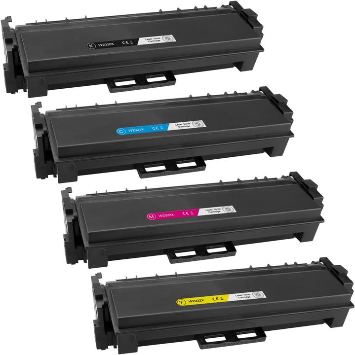 Immagine prodotto Plutoos Toner HP W2030X W2031X W2032X W2033X 415X compatibile, set da 4