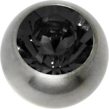 Bijouteria 1.2mm Titan Piercingteil (Kristall, Titan)