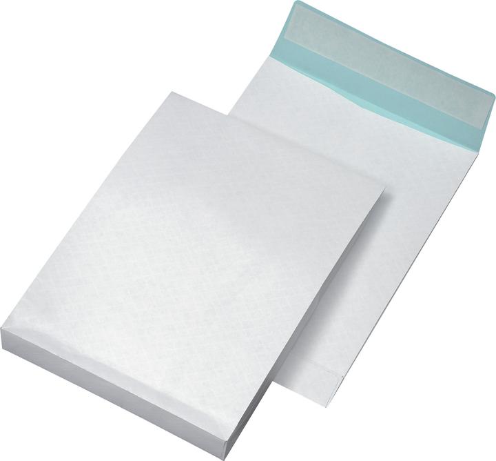 Produktbild Elepa Faltenversandtaschen B4, weiss ohne Fenster (100 x)