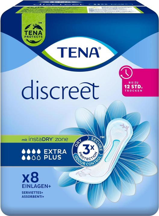 Tena Inkontinenz Einlagen Discreet Extra Plus 8 Stück (8 x, Normal)