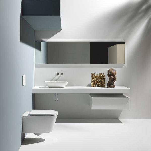 Actual product image Laufen Kartell wall-mounted toilet, low flush, with Silent Flush rimless, 545x370x355mm