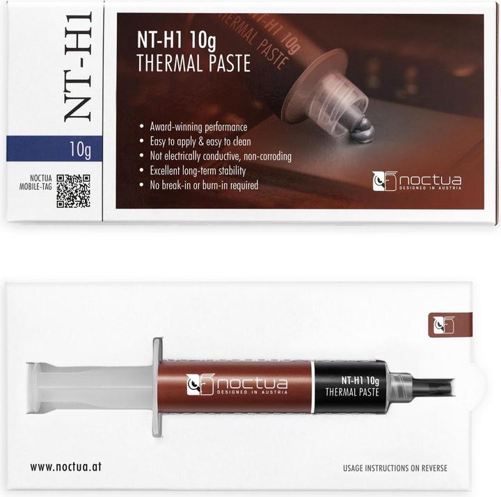 Actual product image Noctua NT-H1 thermal compound (11.80 W/m K, 10 g)