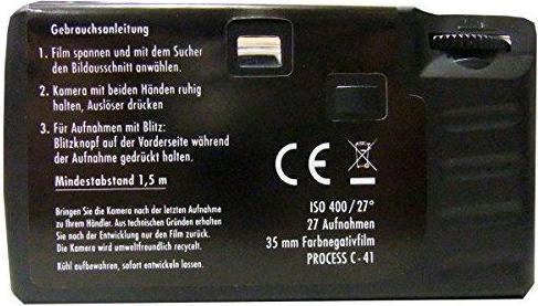 Produktbild 1a Photo Porst 5x Einwegkamera / Partykamera