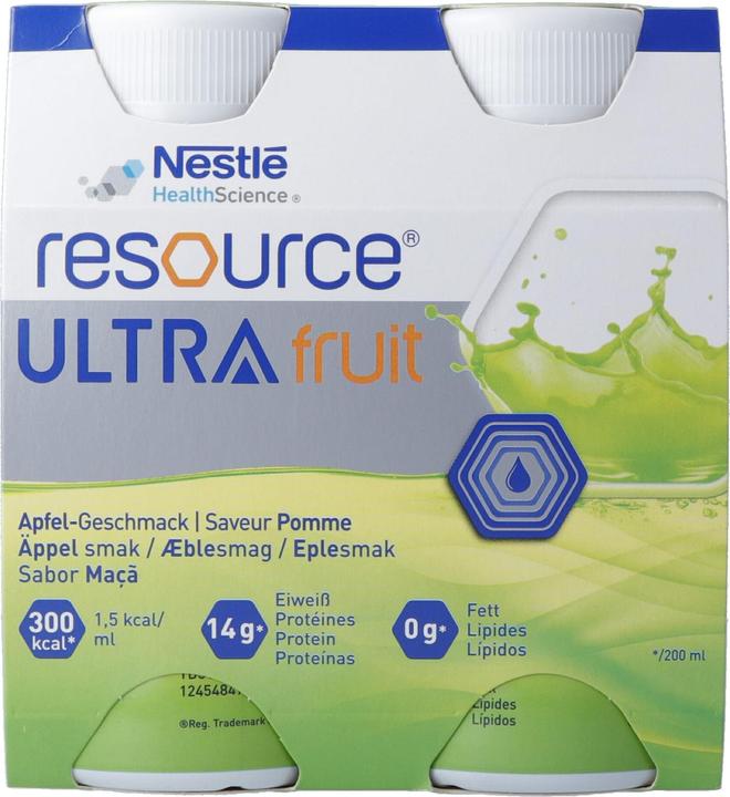 Produktbild Nestlé Health Science Ultra Fruit Apfel (4 Stück, 1008 g)