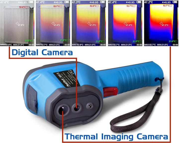 Actual product image Peaktech P 5610 B IR thermal imaging camera