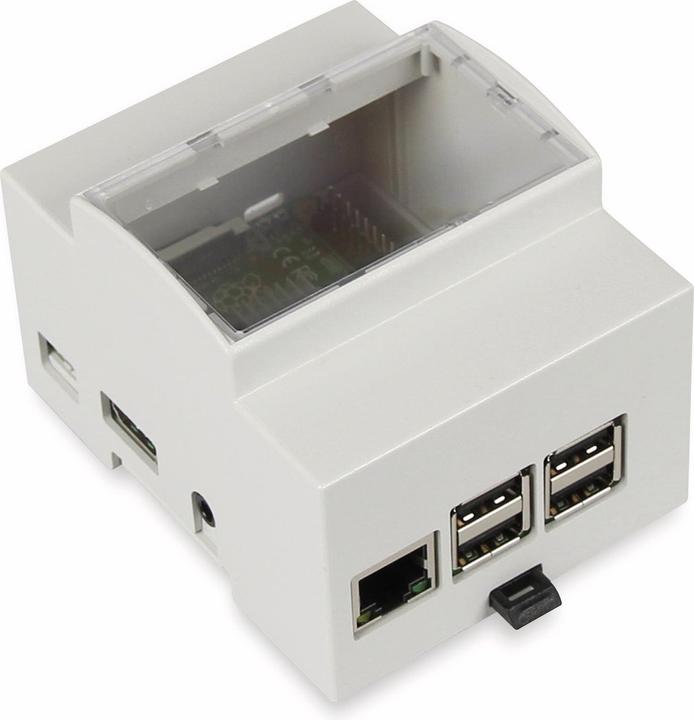 Produktbild Raspberry Pi Hutschienen Gehäuse für 3, 2B, B+ RB-Case+07