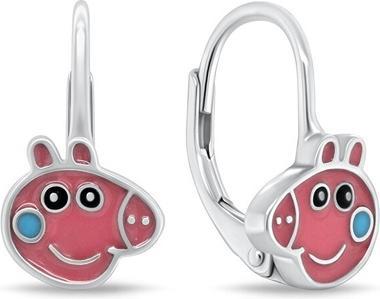 Actual product image Brilio Silver - Silver earrings for girls Peppa Pig EA1160W