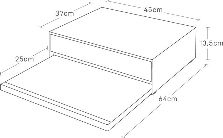 Produktbild Yamazaki Ausziehtablett mit Schublade für Arbeitsplatte TOWER