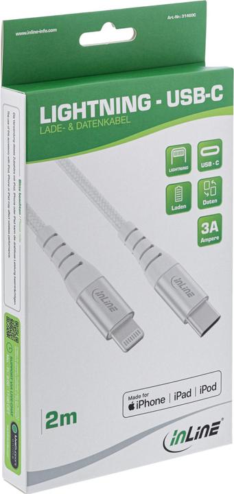 Actual product image InLine USB C — Lightning (1 m, USB 2.0)