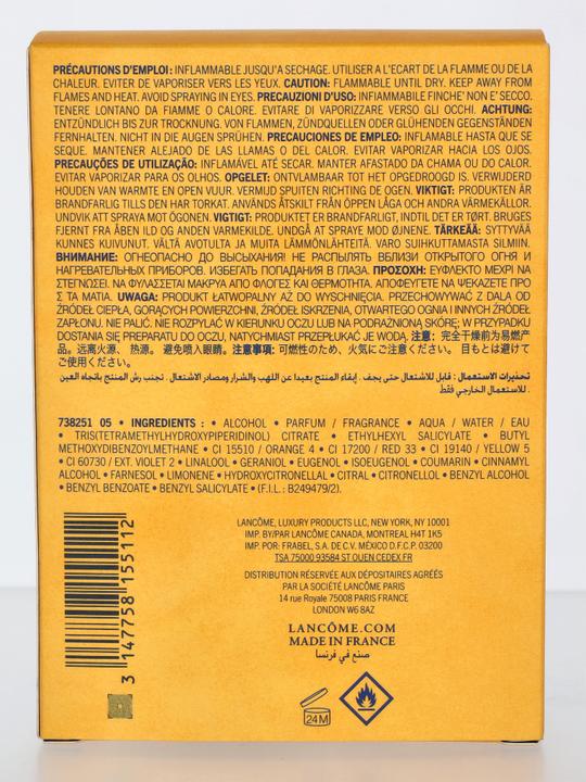 Nutritional values and ingredients Lancôme Poême (Eau de parfum, 75 ml)