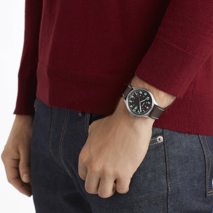 Actual product image M Watch Mondaine Aero 41 (Analogue wristwatch, Pilot watch, Swiss made, 41 mm)