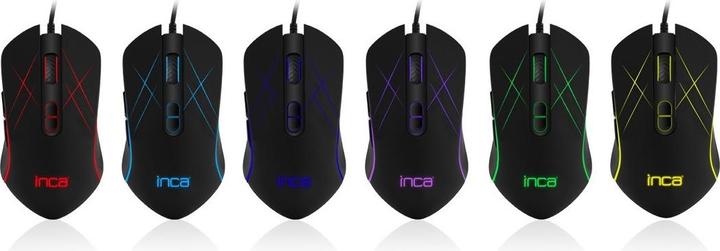Produktbild Inca 6 LED Softwear/ Silent Gaming Mouse (Kabelgebunden)