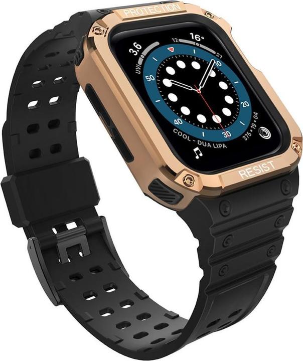 Produktbild Hurtel Protect Strap Band Case Wristband for Apple Watch 7 / 6 / 5 / 4 / 3 / 2 / SE (45 / 44 / 42mm) Case A (Kunststoff, TPU)