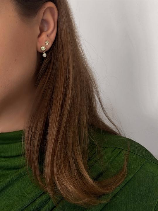 Immagine prodotto Jeberg Jewellery Orecchini a perno I am gold Dainty Earstud (Argento sterling placcato oro 14 carati)