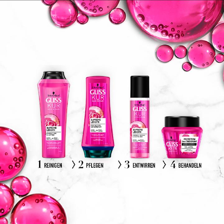 Produktbild Gliss Verführerisch Lang (250 ml, Flüssiges Shampoo)