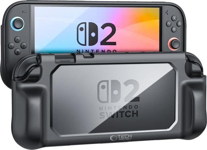 Produktbild Tech-Protect MagMat-Hülle für Nintendo Switch 2, Schwarz und Transparent (Switch)