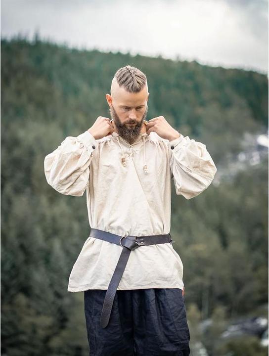 Produktbild Carbone Herren Mittelalter Schnürhemd, Stehkragen (M)