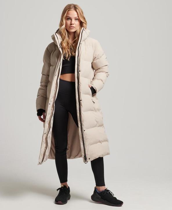 Actual product image Superdry Women's long hooded down jacket (M)