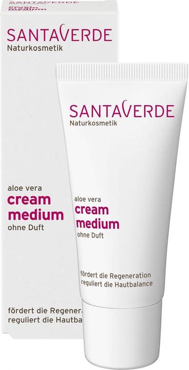 SantaVerde Aloe Vera Creme Medium Ohne Duft (30 ml, Tagescreme)